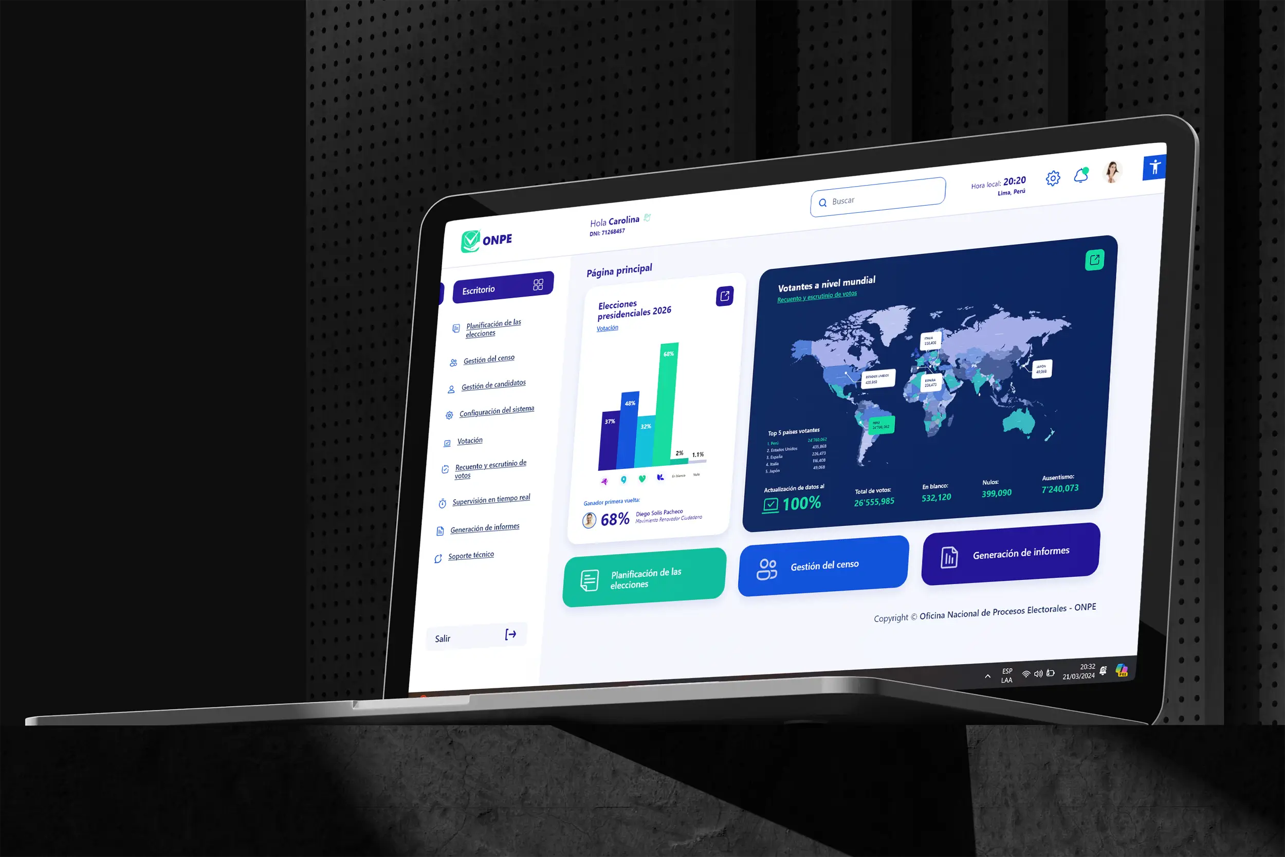 Proyecto UI de Voto Electronico de Diana Carolina Segovia